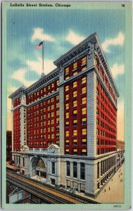 Chicago Illinois, Lasalle Street Station, Terminal, Rock Island, Pac., Postcard