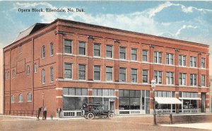 F94/ Ellendale North Dakota Postcard c1910 Opera House Block