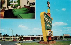 Holiday Inn Hotel Dunn NC North Carolina I-95 & Pope Vintage Postcard H34