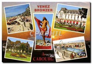 Postcard Modern Come sunbathe in Cabourg