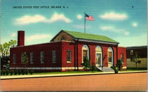 Vtg Linen Postcard Belmar New Jersey NJ - United States Post Office UNP Q15