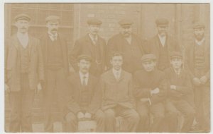 Social History; Group Of Working Men PPC Unused, c 1910's