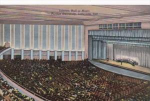 Indiana Lafayette Interior Hall Of Music Purdue University 1953 Curteich