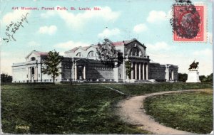 postcard St. Louis MO - Art Museum, Forest Park