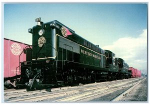 c1950's Western Maryland Railway AS 16 Locomotive Works Hagerstown MD Postcard