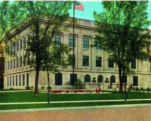 Huron South Dakota SD Huron County Courthouse Court House UNP WB Potcard Q16