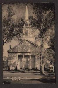 ME First Congregational Church FRYEBURG MAINE Postcard