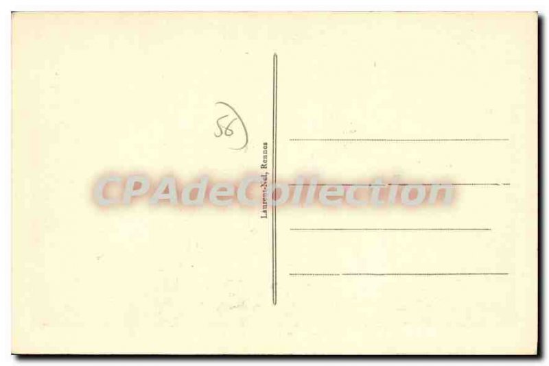 Old Postcard Carnac Entree Du Dolmen From kermario