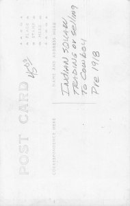 J85/ RPPC Postcard c1910 Native American Indian Selling Cowboy 426