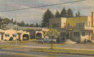 VANCOUVER, BC Canada  MOUNTAIN VIEW MOTEL~AUTO COURT  Roadside ca1950's Postcard