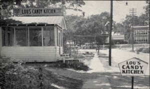 Edwards Mississippi MS Lou's Candy Kitchen Vintage Postcard