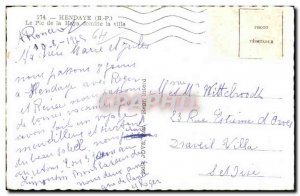 Old Postcard Hendaye's Peak Haya dominates the city