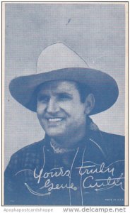 Cowboy Arcade Card Gene Autry