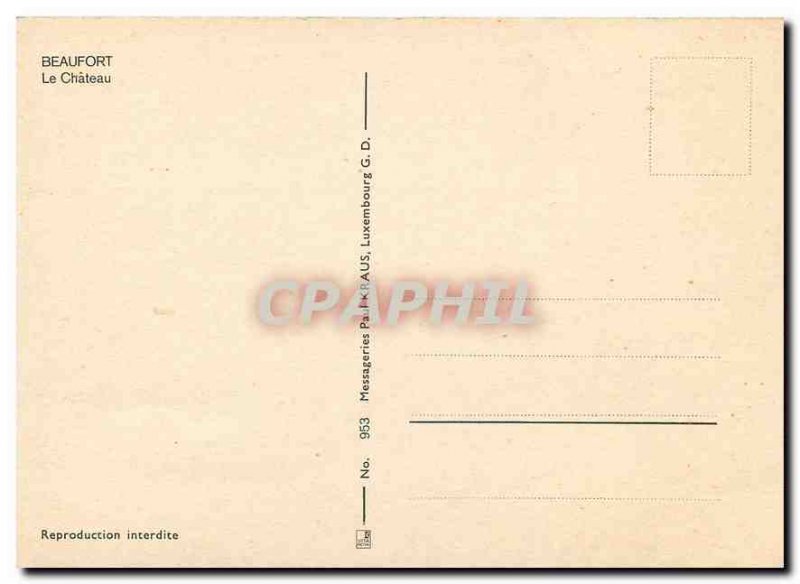 Modern Postcard Beaufort Chateau