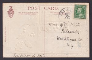 UNITED STATES, Postcard, Merry Christmas