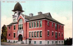 East School Ashland Oregon OR Front Building Campus Postcard