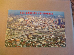 1960's Los Angeles, California Aerial View Chrome Postcard