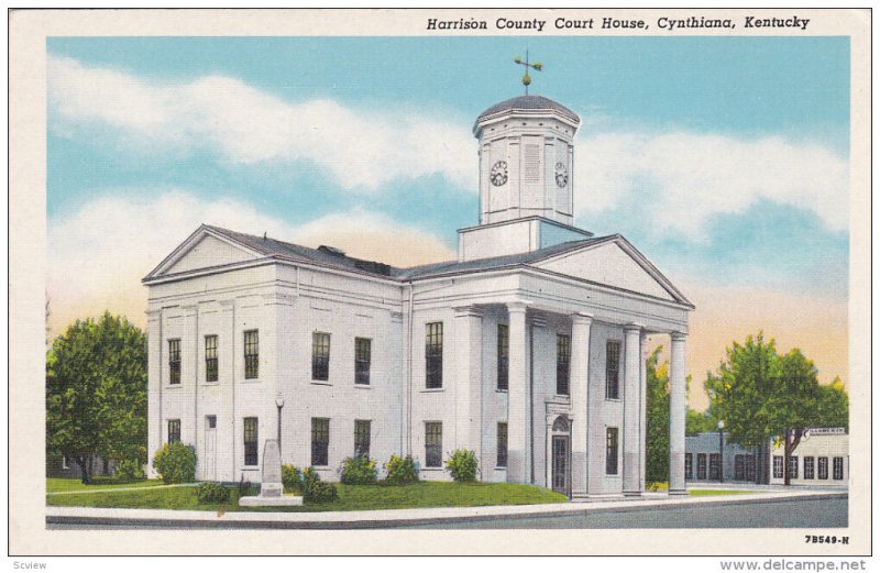 Court House , CYNTHIANA , Kentucky , 1930-40s