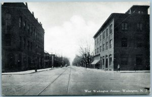 WASHINGTON NJ WEST WASHINGTON AVENUE ANTIQUE POSTCARD