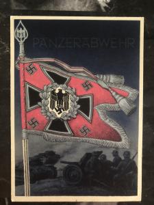 Mint Germany Patriotic Postcard the victorious & standard Wehrmacht Panzerabwehr