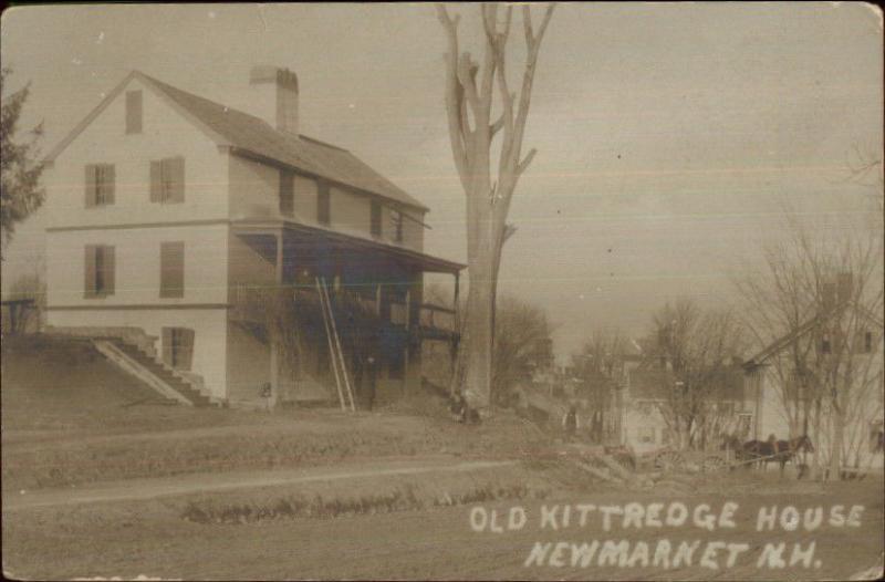 Newmarket NH Old Kittredge House c1910 Real Photo Postcard United