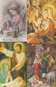 Poland Nativity Painting Polish Christmas Christian 4x Postcard s