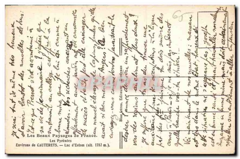 Old Postcard Around Cauterets
