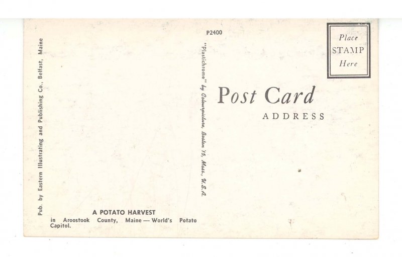 ME - Aroostook County. A Potato Harvest