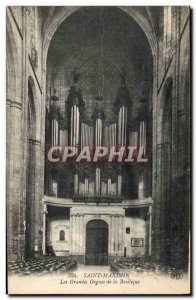 Old Postcard Organ Saint Maximin The great organ of the Basilica