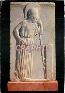 Postcard Modern Athens Museum of Acropolis pensive Athena No Approximately av Jc