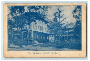 c1910 The Washburne Old House Saratoga Springs New York NY Antique Postcard 