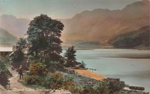 Crafnant Lake, Trefriw, Wales, Great Britain, 1916 Hand Colored Postcard, Used