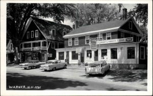 Warner NH New Hampshire Store & Cars Coca-Cola Real Photo Postcard