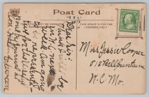 Comics~Old Man Picking Plums~HH Leonard Quote~Ullman Vintage Postcard 