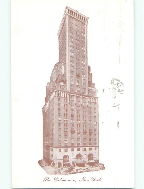 1950's OLD CARS & DELMONICO HOTEL Manhattan New York New York NY W5333