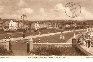 The Green and Esplanade,  Paignton  Tuck Real Photograph PC # PGN183