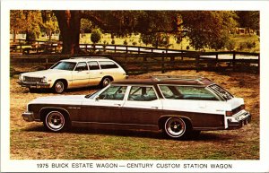 Vtg 1975 Buick Estate Wagon - Century Custom Station Wagon Advertising Postcard