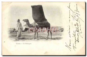 Old Postcard Tunisia Camel A Sedan