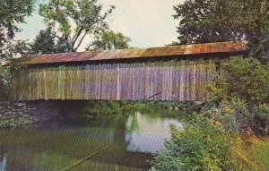 Covered Bridge Old Covered Bridge On Route 118 Between East Berkshire And Mon...