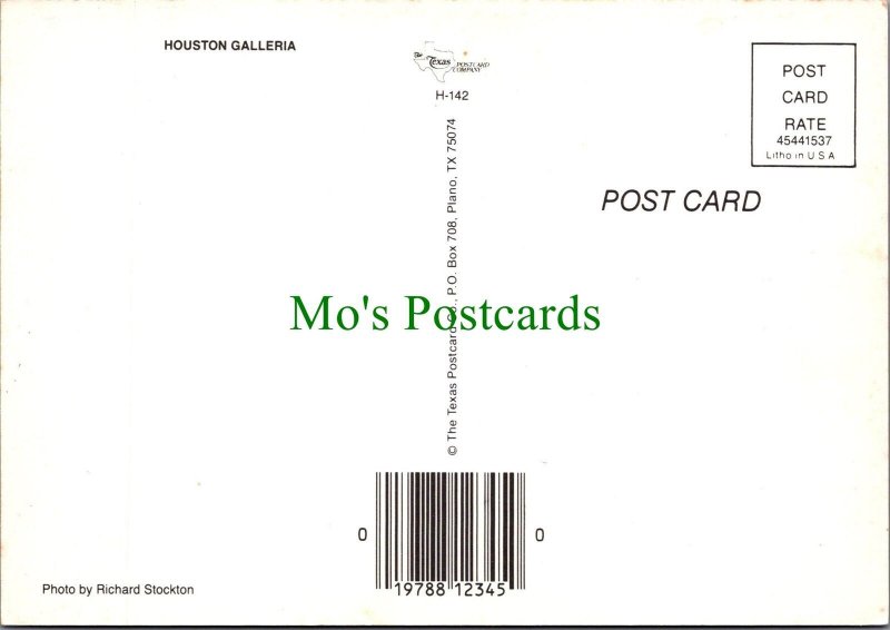 America Postcard - Texas, Houston Galleria, Night Time View   RR19568