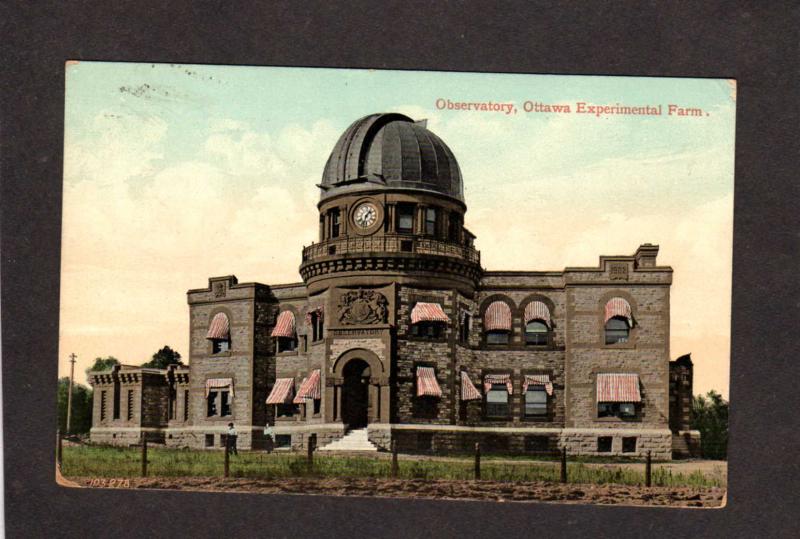 ON Ottawa Observatory Experimental Farm Canada Carte Postale Ontario Postcard