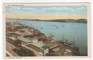 The Harbour Port Quebec Canada 1920s postcard