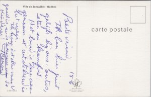 Canada Ville de Jonquiere Saguenay Quebec Vintage Postcard 09.97