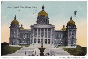 Iowa Des Moines State Capitol 1913