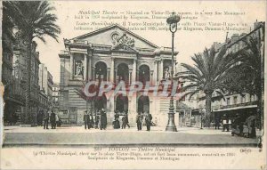 Old Postcard Toulon Municipal Theater