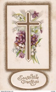 PU-1912; Eastertide Greetings, Gold Cross