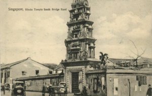 PC CPA SINGAPORE, HINDU TEMPLE SOUTH BRIDGE ROAD, Vintage Postcard (b3058)