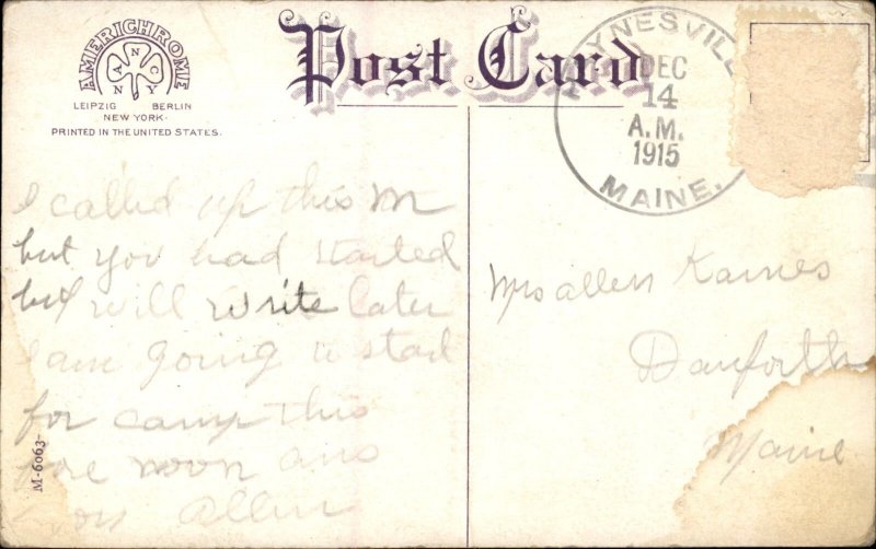 Fall River Massachusetts MA First Cotton Mill 1900s-20s Vintage Postcard