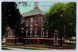 Indianola Iowa IA Postcard High School Exterior Building c1910 Vintage Antique