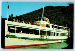 New York Postcard MV Mohican Paradise Bay Lake Georgia Cruise Ship c1960 Vintage